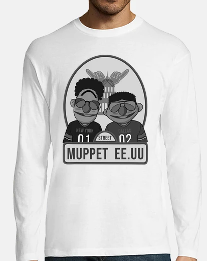 Camiseta Muppets Afro monocolor
