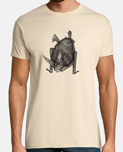 Camiseta Murciélago Myotis bechsteinii - Ilustración Naturalista