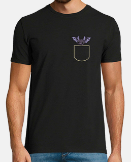 murciélago de la fruta en la camiseta de bolsillo de murciélago de regalo de bolsillo