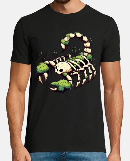 T-shirt muschio ricoperto di muschio di scorpio