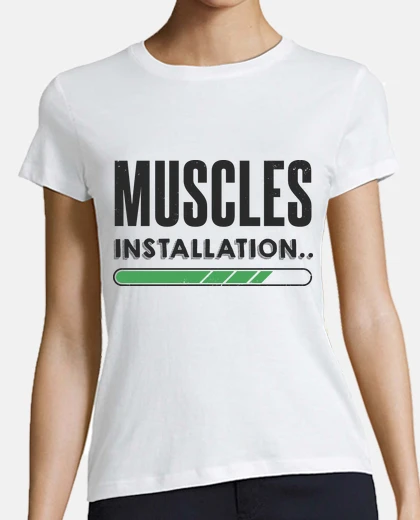 Tee-shirt Muscles installation chargement drôle