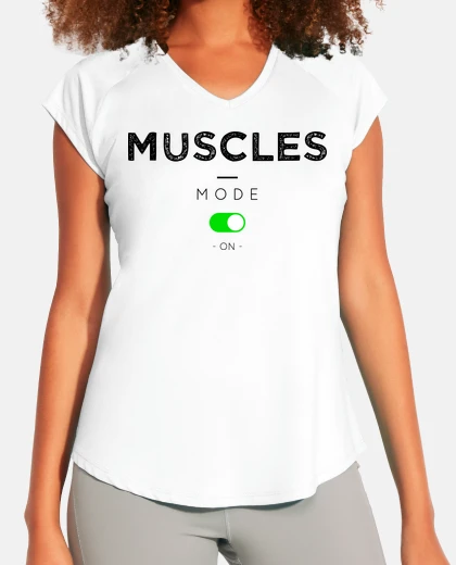T-shirt muscles on mode