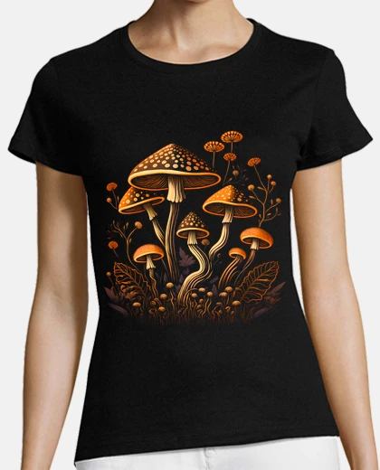 T-shirt mushroom fantasy mycology nature field