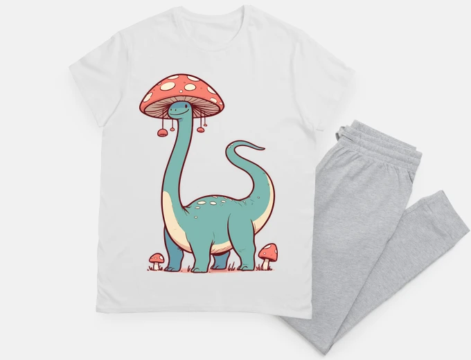 Pyjama Mushroom Hat Dinosaur Brontosaurus