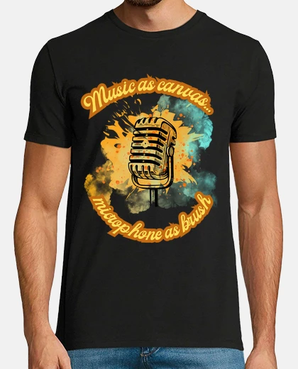 Camiseta Music as canvas