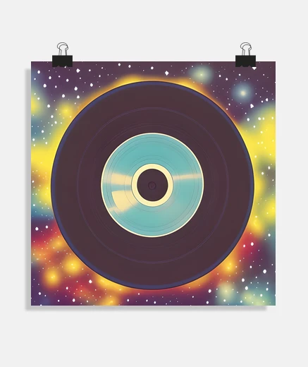 Poster music dj vinyl