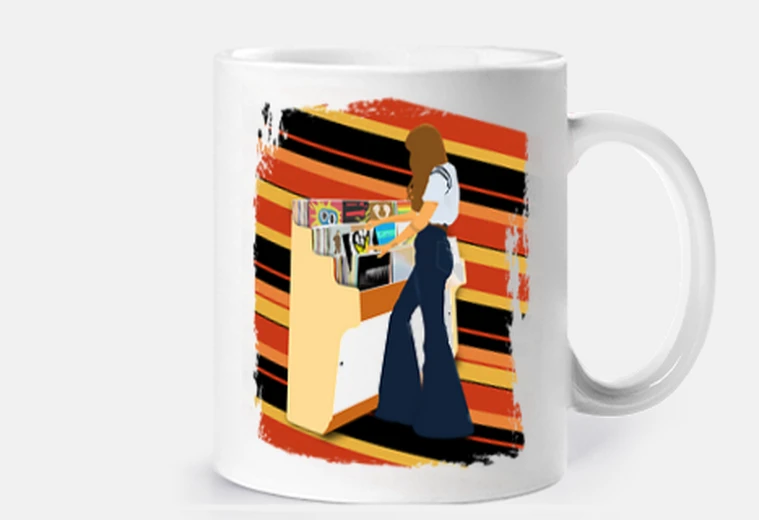 Cup music girl