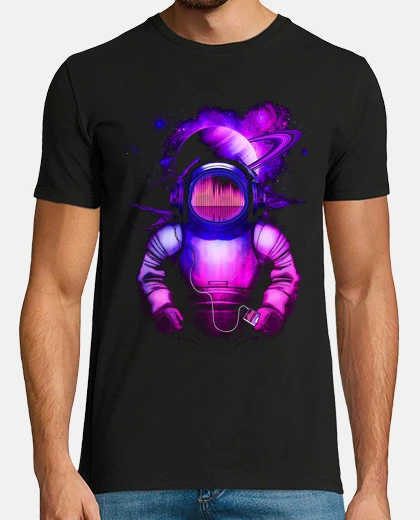 T-shirt Music in space