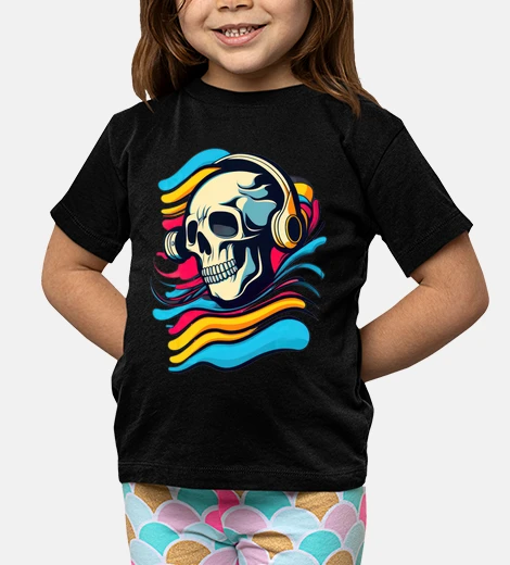 Ropa music life skull headphone enjoy