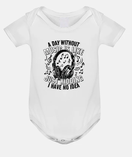 Ropa música auriculares auriculares pasión mono bebé onesie