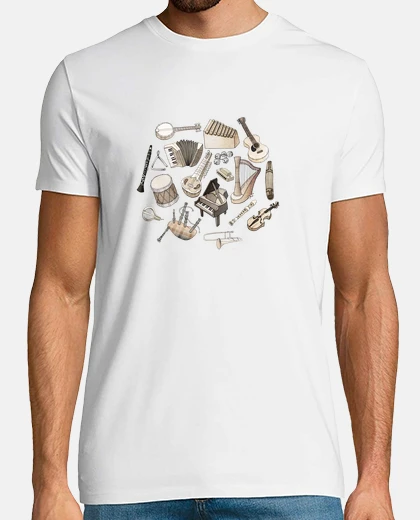 Playera música! camiseta para hombre