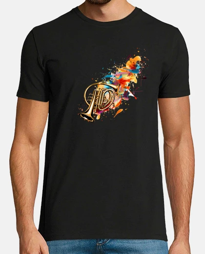 T-shirt musica per strumento a corno