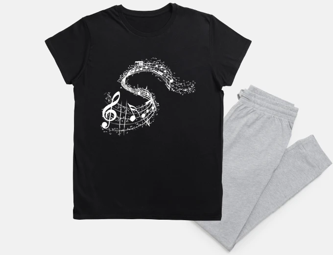Pyjama musical note staff treble clef