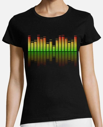 Musical equalizer t shirt tostadora