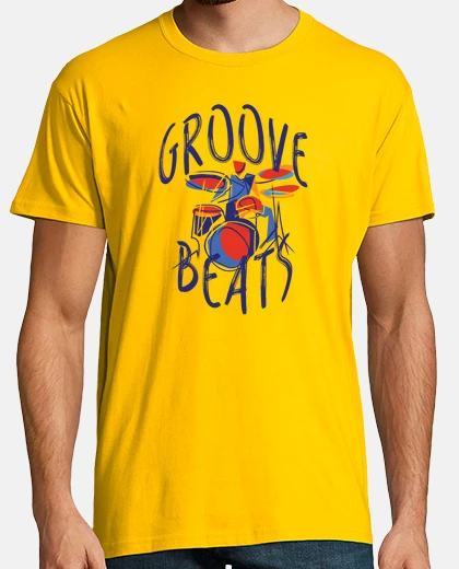 Tee-shirt musicien batteur moderne