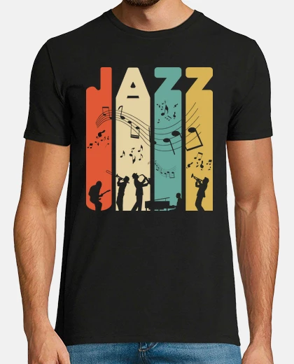 T-shirt musicista di banda jazz di musica vinta