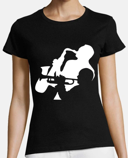 T-shirt musicisti di tromba jazz e sassofoni