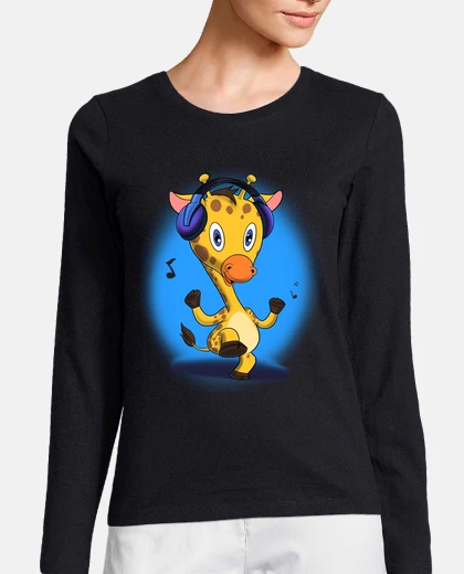 Tee-shirt musique love ri dj casque i girafe
