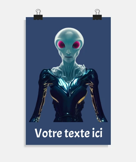 Poster mutant alien to personalize text poster bedroom living room studio restaurant poster name quote