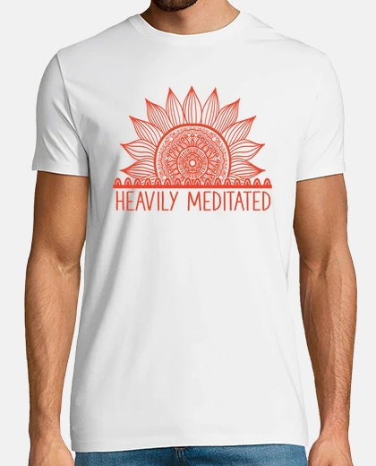 Camiseta muy meditado namaste meditación yoga regalo mandala flor