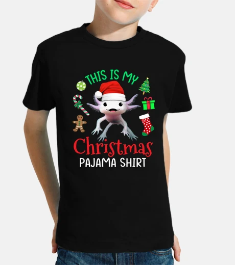 Ropa my christmas pajama shirt axolotl santa