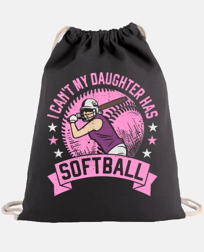 Borsa My daughter has Softball Mom Gift