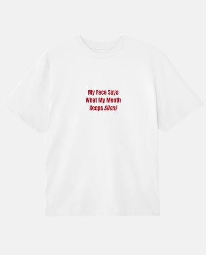 Camiseta My Face Says - Oversized Personalizada