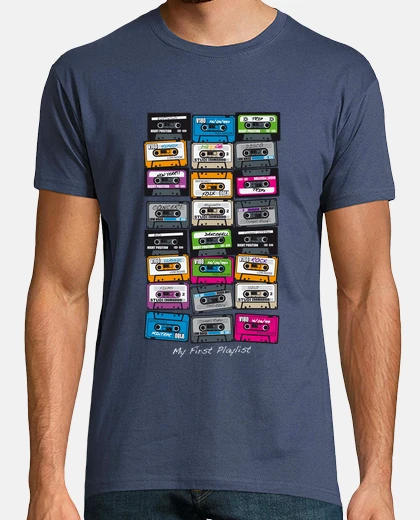 T-shirt my first playlist t shirt cassettes