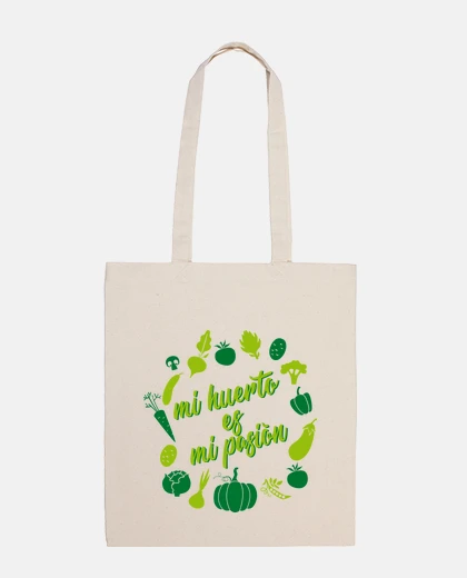 Bag my garden my passion shoulder bag 100% cotton