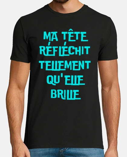 T-shirt my head thinking so much