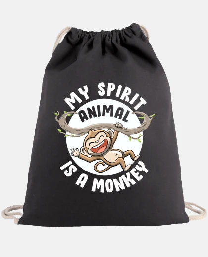 Borsa My Spirit Animal Is a Monkey Cute Ape P
