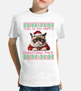 My Happy Christmas Face - grumpy Cat