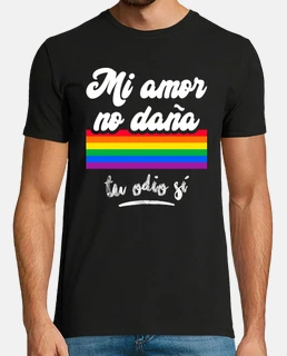 my love does not harm, your hate yes lgtbi, dark background