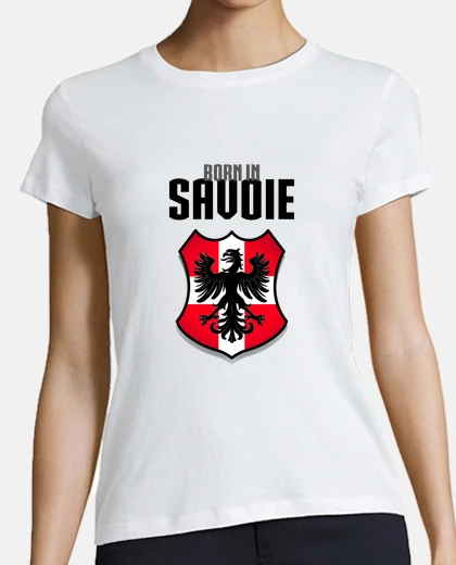 Playera nacido en saboya - bandera de águila de