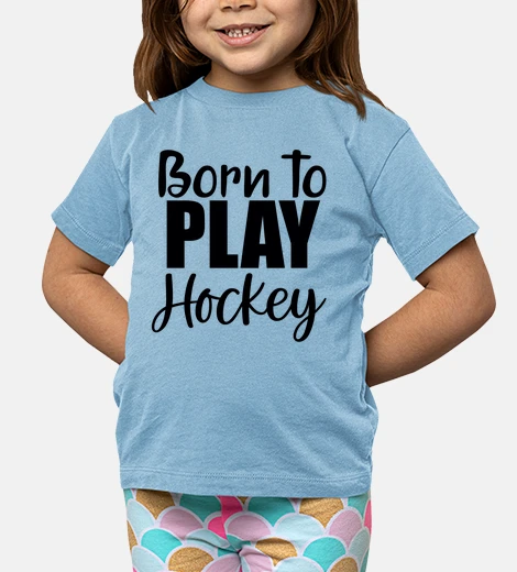 Ropa nacido nacido para jugar hockey sobre césped divertido