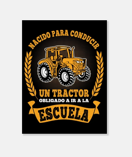 Tableau nacido para conducir tracteur granjero