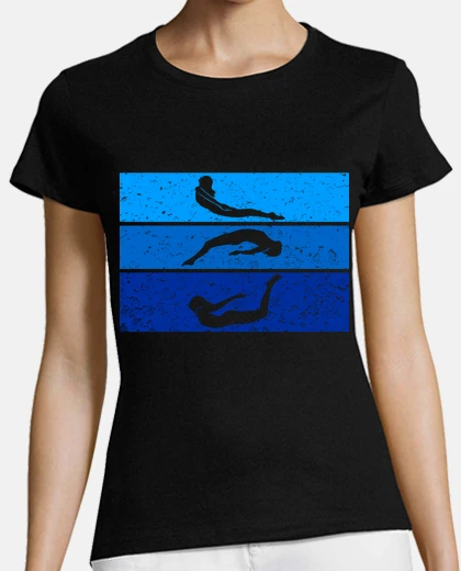Playera nadador nadar buceo agua afición
