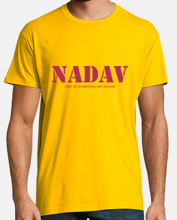 NADAV discapacidad invisible Camiseta manga corta hombre