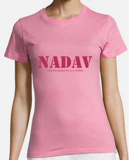NADAV discapacidad invisible Camiseta manga corta mujer