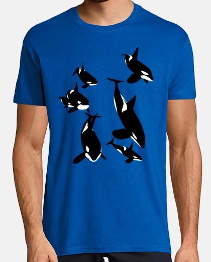 Tee-shirt nager avec les épaulards