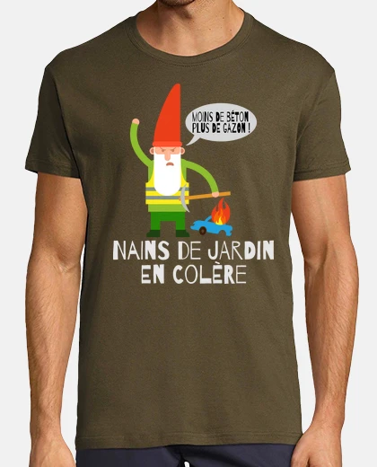 Tee-shirt nains de jardin en colère