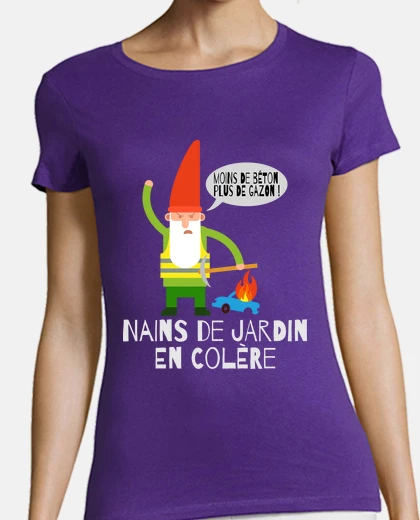 Tee-shirt nains de jardin en colère