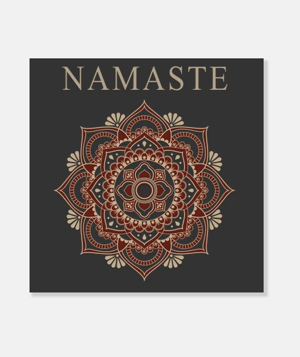 Wall namaste canvas print