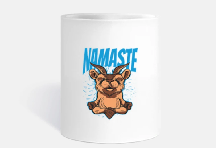 Taza namaste perilla malos olores humor