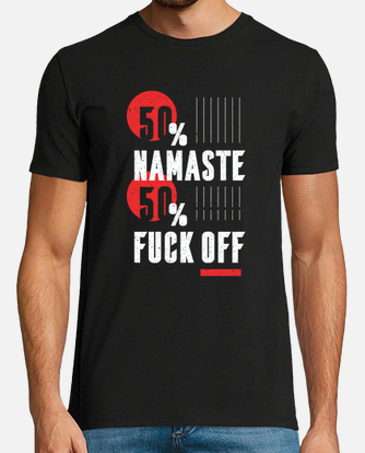 Namaste fuck off design t-shirt