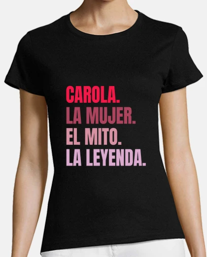 Playera name carola birthday gift years
