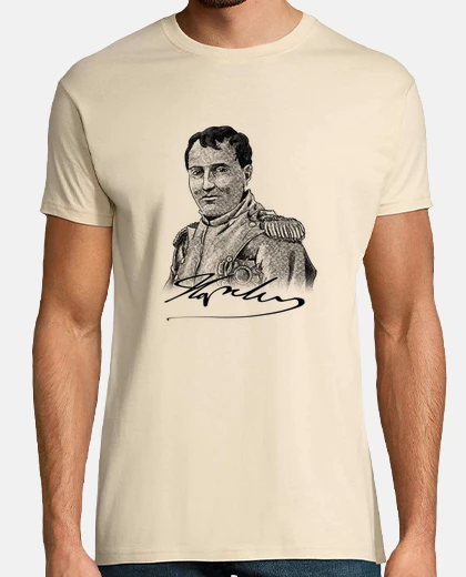 T-shirt napoleone bonaparte e la sua firma, arcole, imperatore, waterloo,