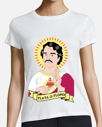 Camiseta narcos plata o plomo pablo escoba. laTostadora