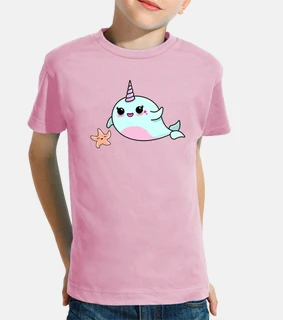 narwhal e estr lei de mar kawaii