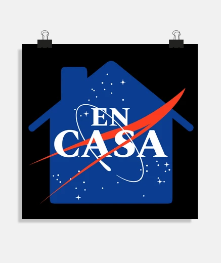 Poster nasa staysteencasa covid19